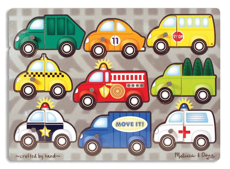 Melissa &amp; Doug Vehicles Mix 'n Match Peg