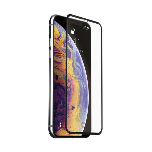 Just Mobile Xkin 3D Tempered Glass Screen Protector for iPhone Xs/X - Black