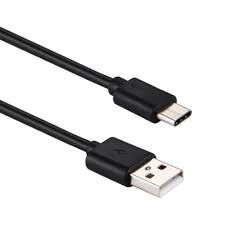 USB Cable 2.0 USB-A to USB-C (USB Type C) Data Charge Cable - Black