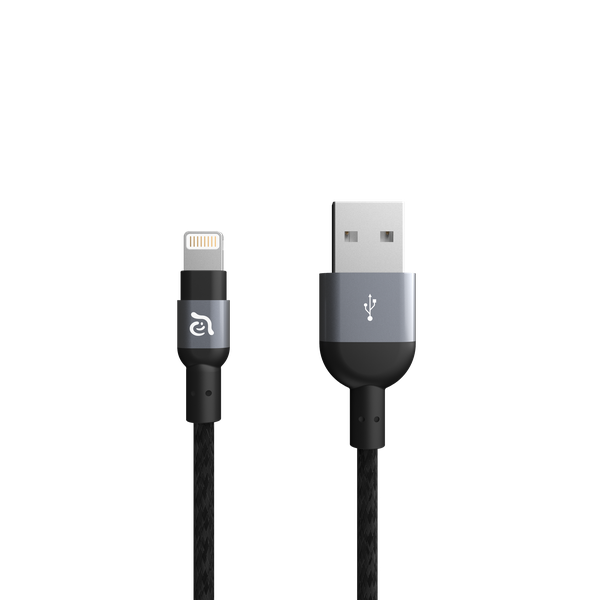 Adam Elements Peak Ii 20b - 20cm Braided Lightning Cable - Grey