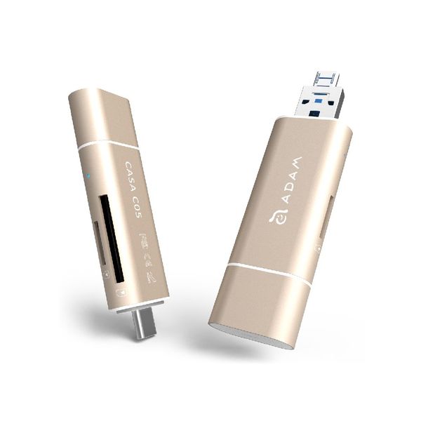Adam Elements CASA C05 - USB 3.1 to USB Type C 5-in-1 OTG - Rose Gold