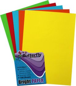 Butterfly A4 Bright Paper 100'S - Assorted | Buy Online in South Africa ...