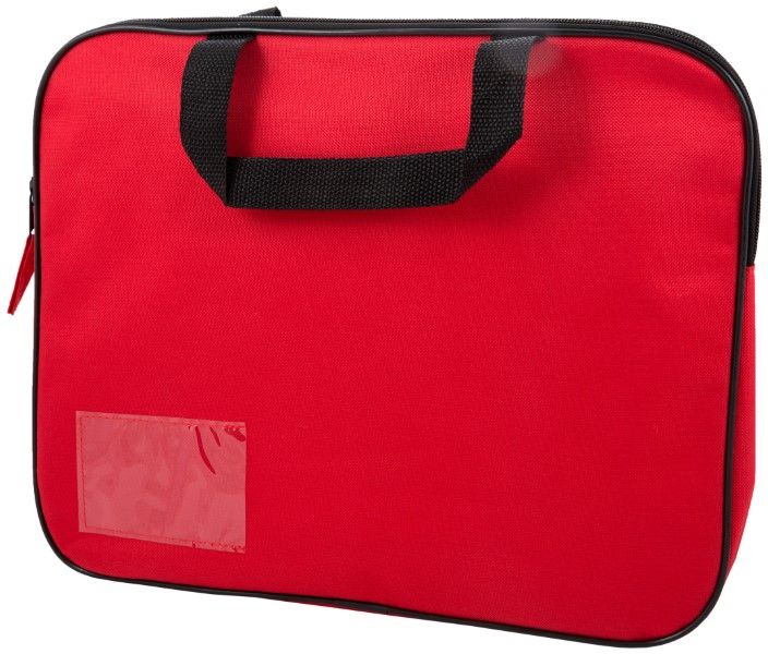 Butterfly Book Bag - With Handle Red A4