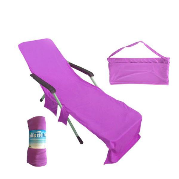 Iconix Beach Lounger Towel Bag | Purple
