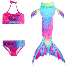 Iconix 3 Piece Kids Multi-Colour Tones Mermaid Bikini DH02 | Shop Today ...