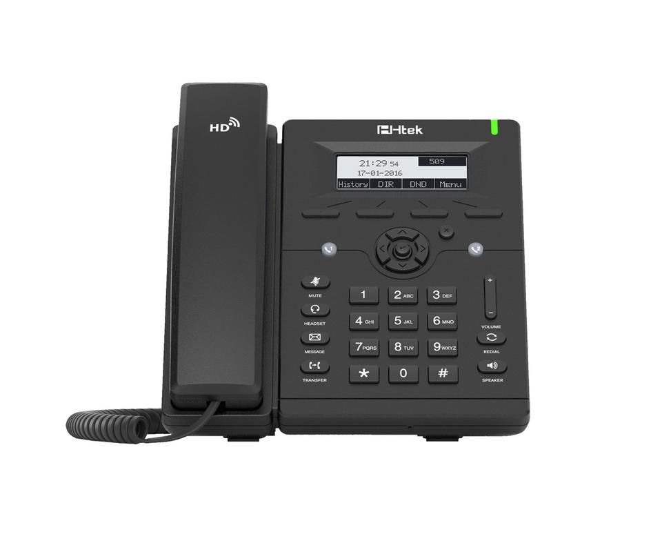 Htek UC902P. Entry Level VoIP Corded Phone PoE Enabled Buy Online in