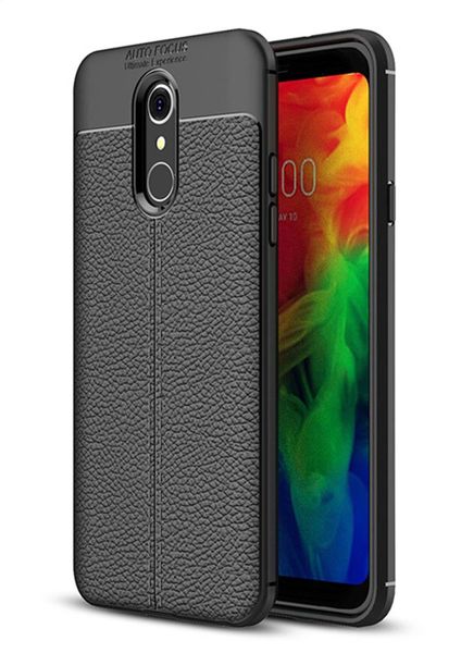 Ventilation Shockproof Rubber Case for LG Q7 Black
