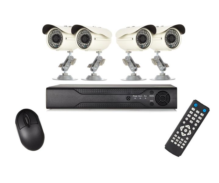 Nevenoe 4 Channel CCTV Security Camera System DVR Kit