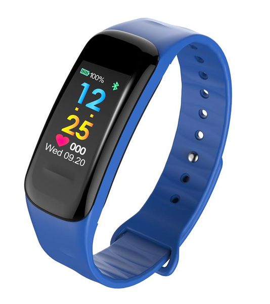 Nevenoe Bluetooth Smart Fitness Tracker Watch Bracelet - Blue