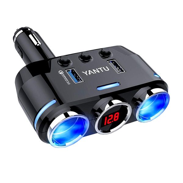 Upgraded 120W 3.1A DC Car Socket Splitter