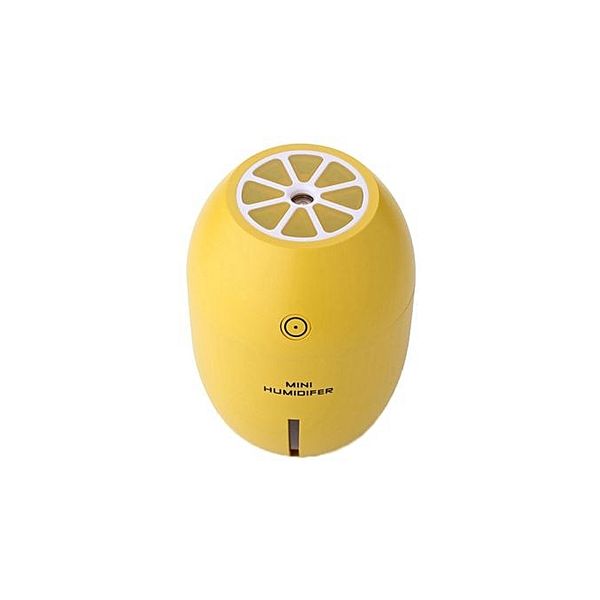 Portable Car Home Lemon Humidifier Lamp Aromatherapy Mist Diffuser - Yellow