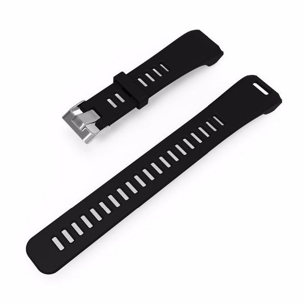 Black Silicon Replacement Band for Garmin Vivosmart HR