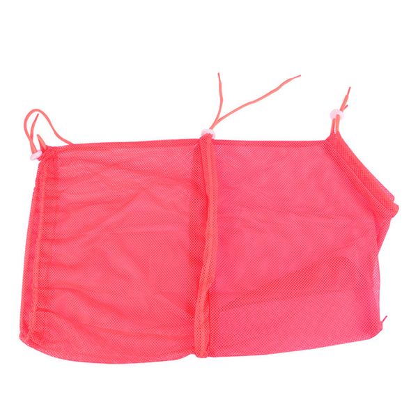Adjustable Cat Washing Grooming Mesh Bag - Rose Red