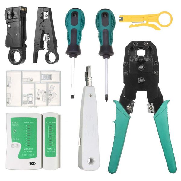 9-in-1 Network Cable Repair Maintenance Tool Kit Set