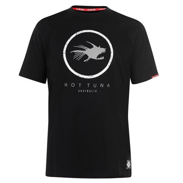 Hot Tuna Men's T-Shirt - Black Circle Logo (Parallel Import)