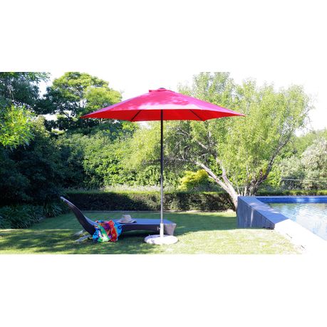 Coolaroo Aluminium 2 7m Round Umbrella Red Buy Online In