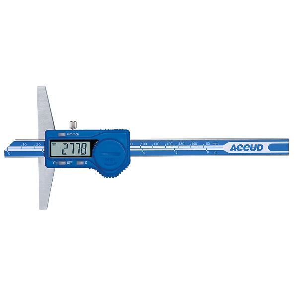 ACCUD Digital Depth Gauge 0-150mm/0-6