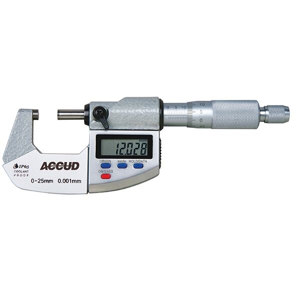 ACCUD Digital Outside Micrometer.Ip65. 75-100mm (0.001mm)