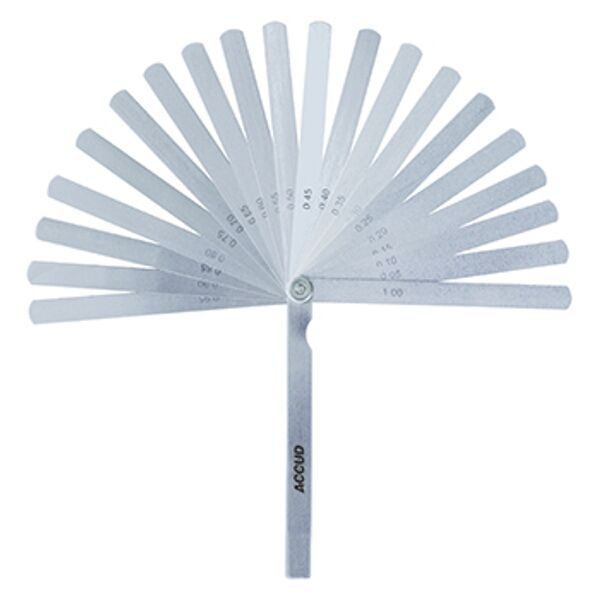 ACCUD Long Feeler Gauge Length 150mm 0.05-1.00mm