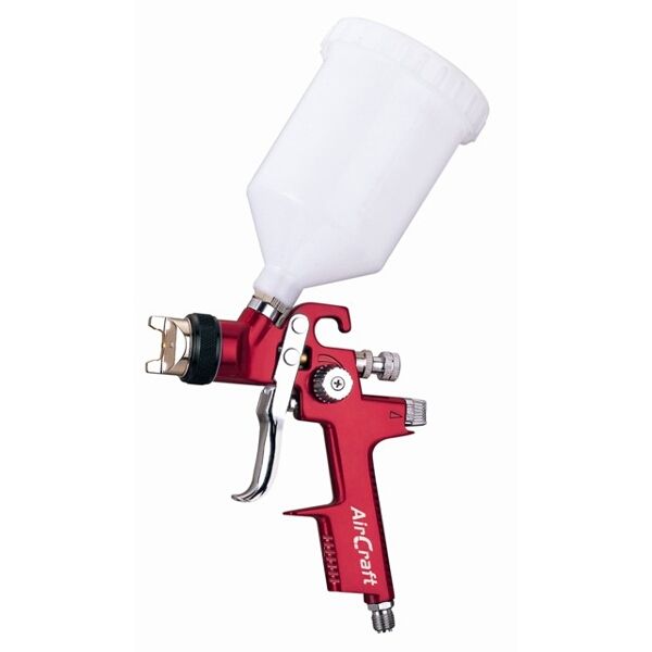 Aircraft Spray Gun 1.4mm Hvlp New Tech.W/Plastic Cup 600Cc