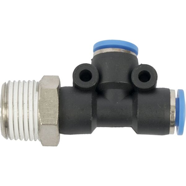 Aircraft Pu Hose Fitting Tee 6mm x 6mm x 3/8"M