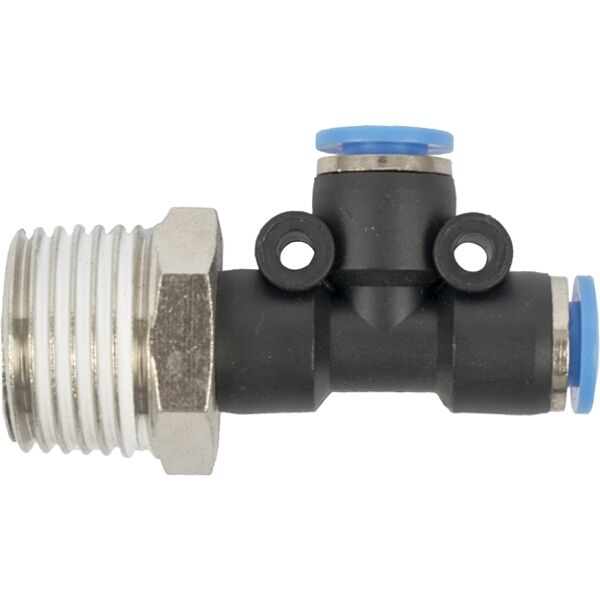 Aircraft Pu Hose Fitting Tee 6mm x 6mm x 1/2"M