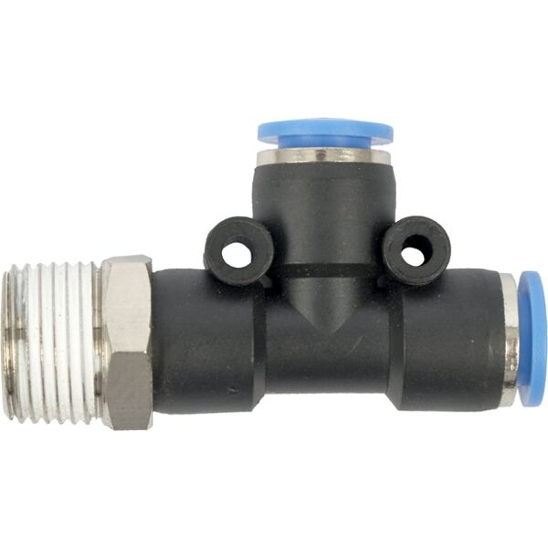 Aircraft Pu Hose Fitting Tee 8mm x 8mm x 3/8"M