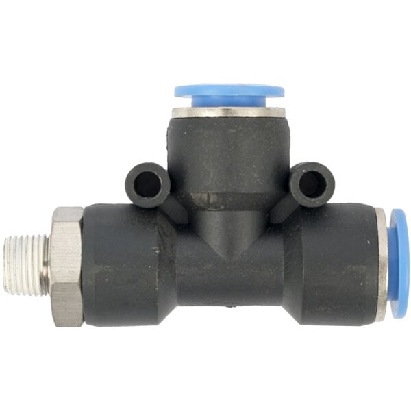 Aircraft Pu Hose Fitting Tee 10mm x 10mm x 1/8"M