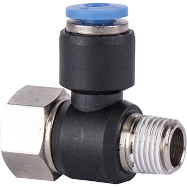 Aircraft Pu Hose Fitting Tee 4mm x 1/8"F x 1/8"M