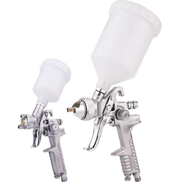 Aircraft Spray Gun Kit Sg H827 &amp; Sg H2000 Combo With Polished Body Hvlp