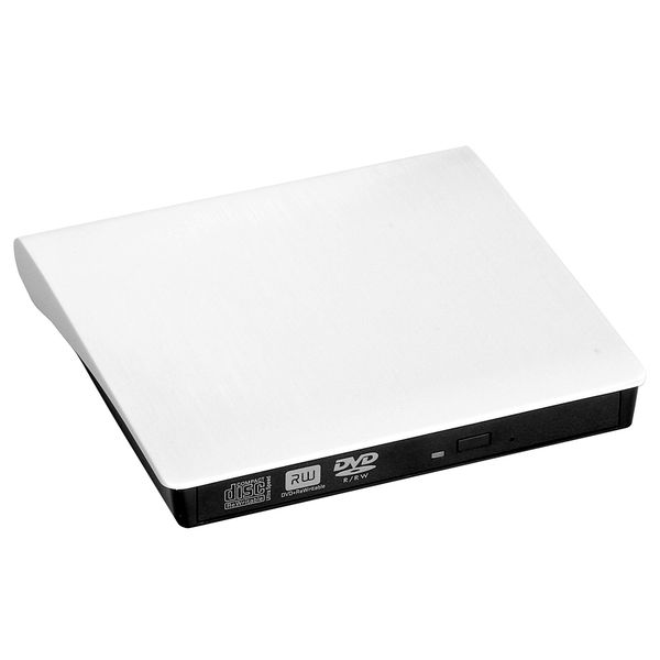 USB 3.0 External DVD RW Optical Drive - White