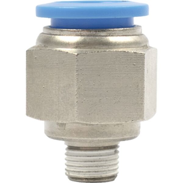 Aircraft Pu Hose Fitting Straight Stud 12mm-1/8 M