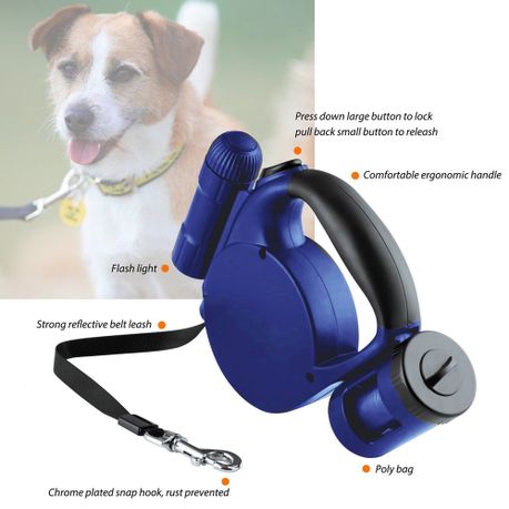 3 in 1 Retractable LED Light Dog Leash with Bag Dispenser Shop Today. Get it Tomorrow takealot