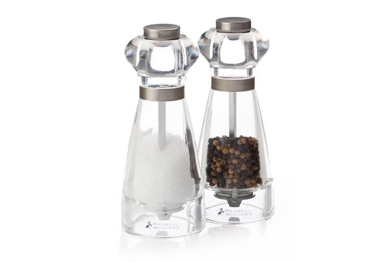 Maxwell &amp; Williams - 16cm Dynasty Acrylic Salt &amp; Pepper Mill Set