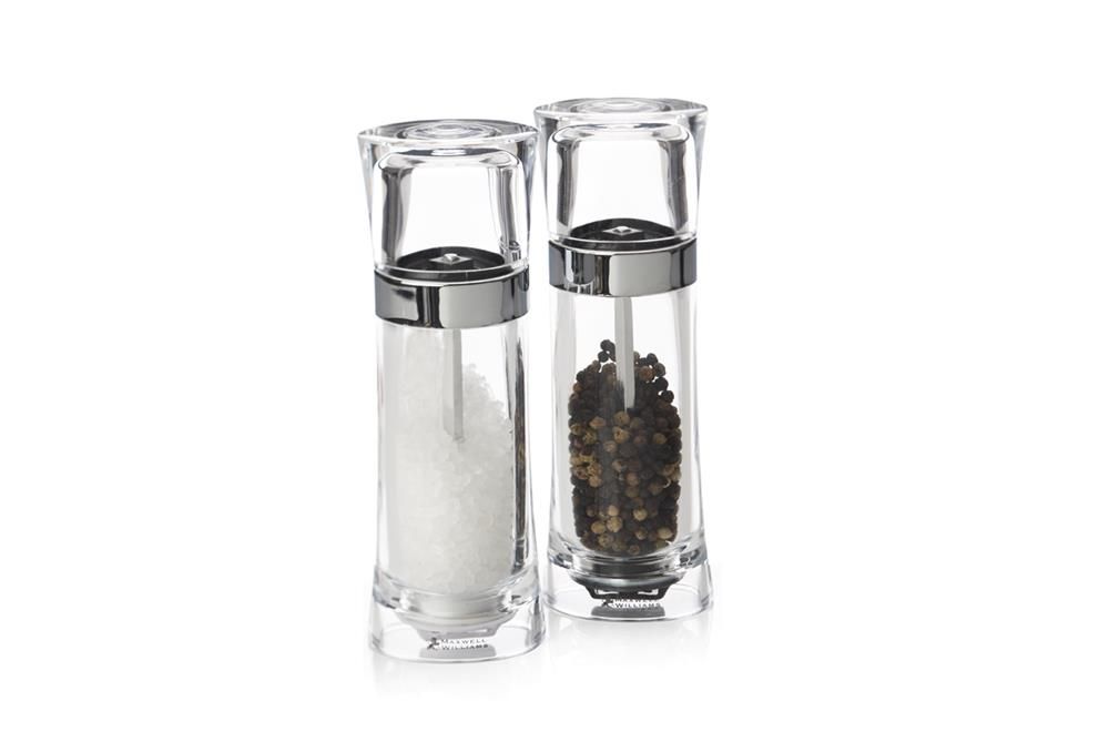 Maxwell & Williams 13cm Click Acrylic Salt & Pepper Mill Set Buy