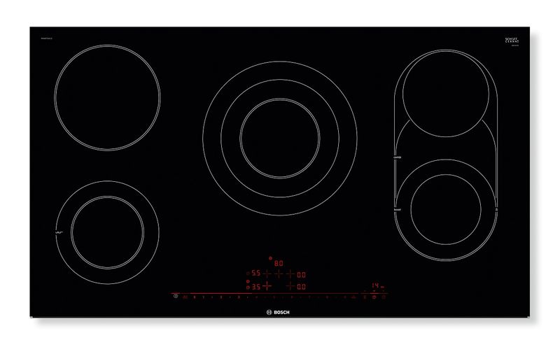 Bosch - 90cm Electric Hob - Black