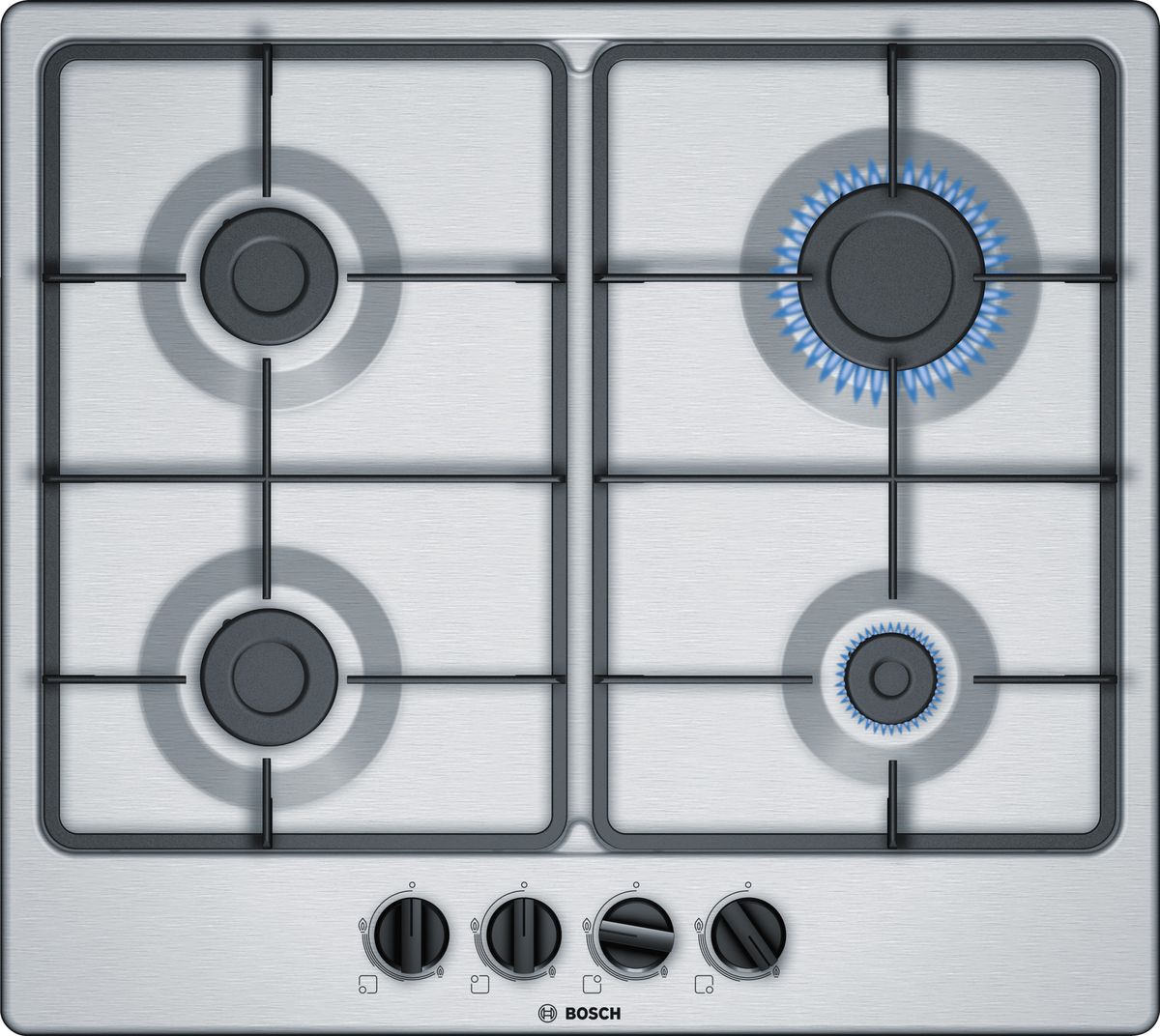Bosch 60cm Stainless Steel Gas Hob Silver Shop Today. Get it