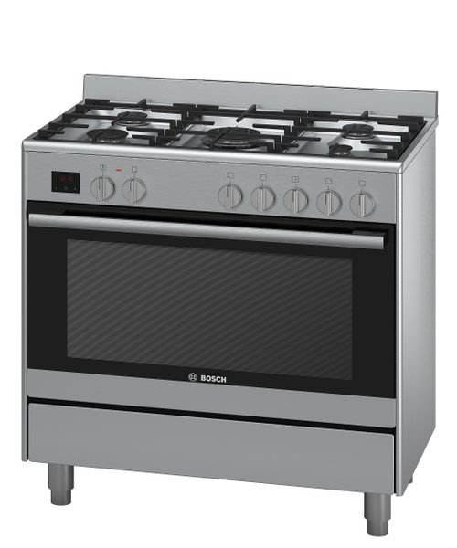 Bosch 90cm Gas/Electric 112L Range Cooker Serie 6 Stainless Steel