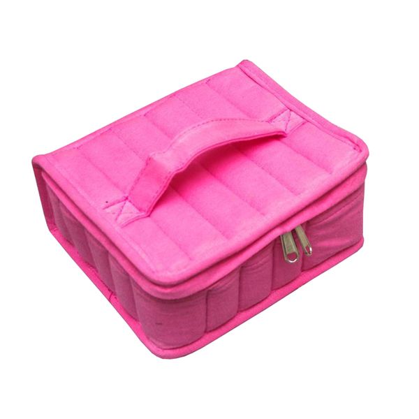 17 Holes Essential Oil Carrying Case - Pink