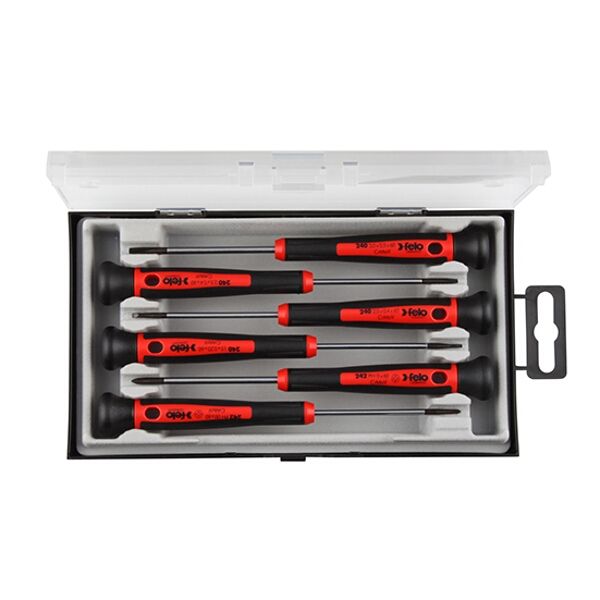 Felo 240 S/Driver Set 6Pc Precision Sl &amp; Ph Rot. Cap