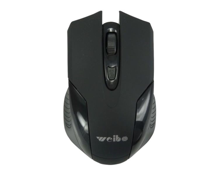 Weibo WB-001 Wired Optical Mouse - Black