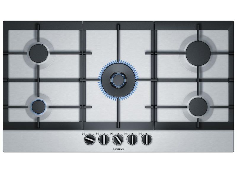 Siemens - 90cm - 5 Plate - Stainless Steel Hob - IQ500