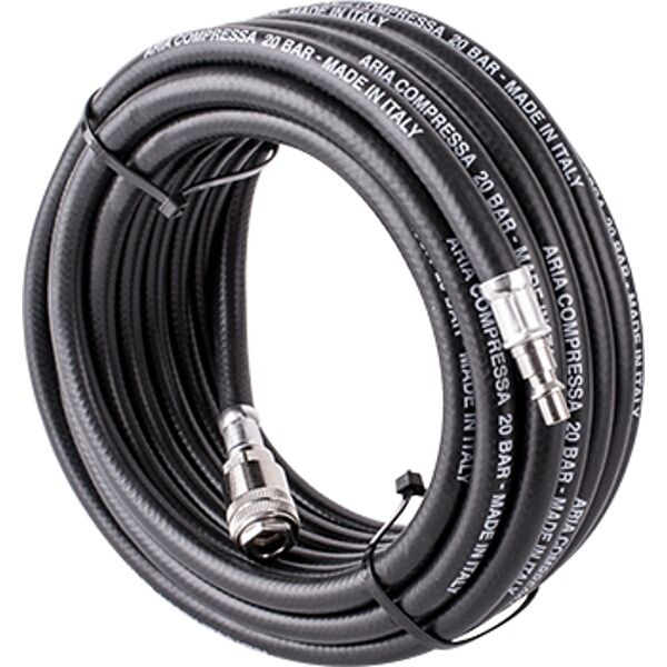 GAV Rubber Air Hose 10mmx10M W.Quick Couplers