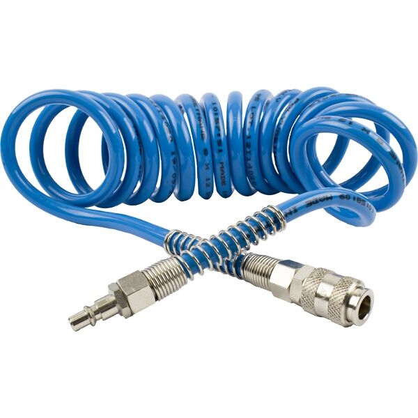 GAV Spiral Polyp Hose 4M x 12mm with Quick Couplers