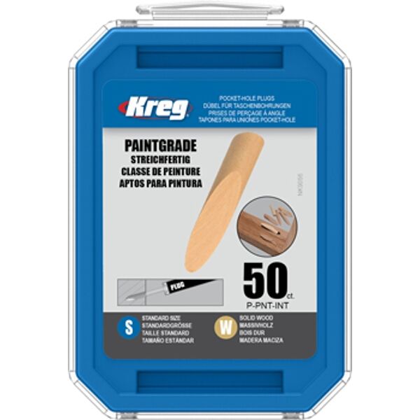 Kreg Paint Grade Wooden Plugs 50Pc