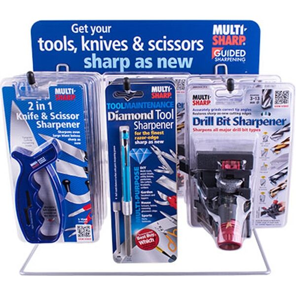 Multisharp Diy Tool Sharpener Display - 5 x Ms3500E 5 x Ms1901 3 x Ms2001
