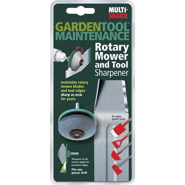 Multisharp Rotary Mower &amp; Tool Sharpener Corundum Wheel for Drill