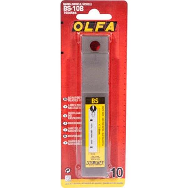 OLFA Scraper Blades X10 for Bsr200 &amp; Bsr300 100mmx0.5mm