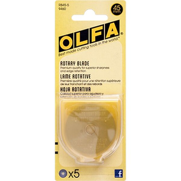 OLFA Blades Rotary Rb45-5 5/Pack 45mm