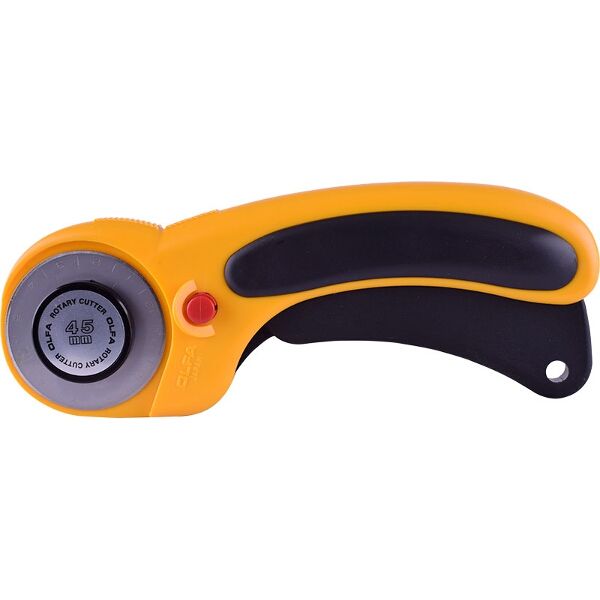 OLFA 45mm Rotary Cutter with Safety Lock System + Free Rb45H Blade